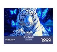 Le Roi des forêts 1000 Pièces Puzzle Difficile Et Stimulant sur Jeu Éducatif Jouets Cool Tigre Impossible Jeu pour Toute La Famille 70x50cm/1000pcs