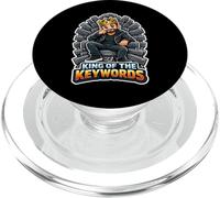 Le Roi des Mots clés : Funny SEO Marketer Men PopSockets PopGrip pour MagSafe