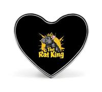 Le Roi des Rats, un joli badge en forme de cœur, une jolie broche à revers personnalisée pour vêtements, sacs et accessoires