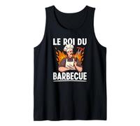 Le Roi du Barbecue Drôle Viande Steak BBQ Dictons Débardeur