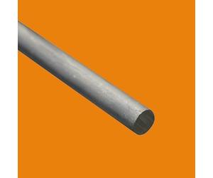LE ROI DU FER - Barre aluminium ronde pleine 6060-1 metre, Dimension - 25 mm