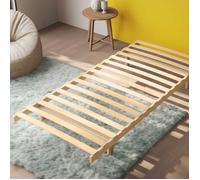 Le Roi du Matelas - Sommier à lattes Flex Eco - 80x200 cm - Cadre bois massif - Lattes bouleau / peuplier - Soutien ferme