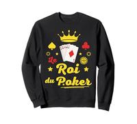 Le Roi du Poker Cadeau As de Pique Cartes Casino Las Vegas Sweatshirt