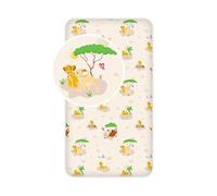 Drap-housse - Disney - Le Roi Lion - 90x200 cm - 100% coton - Lavable