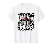 Le Roi règne Toujours | Foi chrétienne | Cross Warrior T-Shirt