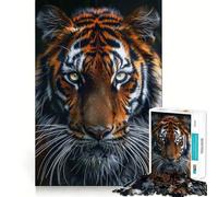 Le Roi Tigre de la Jungle Puzzle de 1000 pièces pour Adultes Jeu Intelligent Anti-Stress Modèle à Assembler Surprise de Noël 50x75cm