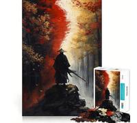 Le Ronin Silencieux Puzzle de 1000 pièces pour Adultes Jeu intellectuel et Relaxant Découpe de qualité Pièce d'art raffinée 38x26cm