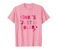 Le Rose est Juste Une Couleur : Art typographique ludique T-Shirt, Homme, Rose, 3XL