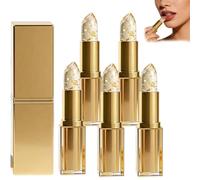Le rouge à lèvres Coellyo Truetone pH passe du transparent au rose avec des flocons d'or. Il hydrate, dure longtemps et est idéal pour les femmes matures. (5pcs)