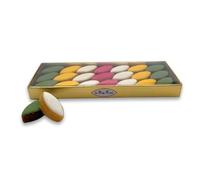 LE ROY RENÉ Epicerie Fine - 21 Petits Calissons d’Aix Réglette Or 125g. (Aux fruits multisaveurs - Arlequin : Lot de 3.)
