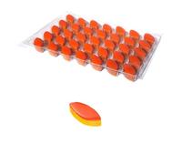 LE ROY RENÉ Epicerie Fine - 35 petits Calissons d’Aix - Vrac rangés sous alvéole fermée, sans emballage décoratif - 218g. Au fruit : (Orange)