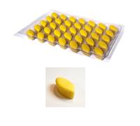 LE ROY RENÉ Epicerie Fine - 35 petits Calissons d’Aix - Vrac rangés sous alvéole fermée, sans emballage décoratif - 218g. Au fruit : (Citron)