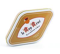 LE ROY RENÉ Epicerie Fine - Calissons d’Aix en Boîte losange or tradition métal : (Lot de 1, 10 calissons - Boîte 130g)