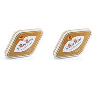 LE ROY RENÉ Epicerie Fine - Calissons d’Aix en Boîte losange or tradition métal : (Lot de 2, 10 calissons - Boîte 130g)
