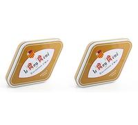 LE ROY RENÉ Epicerie Fine - Calissons d’Aix en Boîte losange or tradition métal : (Lot de 2, 18 calissons - Boîte 235g)