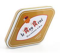 LE ROY RENÉ Epicerie Fine - Calissons d’Aix en Boîte losange or tradition métal : (Lot de 2, 18 calissons - Boîte 235g)