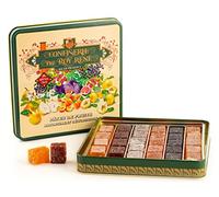 LE ROY RENÉ Epicerie Fine - Pâtes de fruits : (Lot de 1, 30 pâtes de fruits Assortiment Tradition - Coffret boite métal 360g)