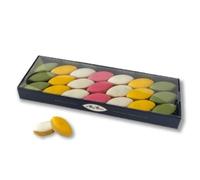 LE ROY RENÉ Epicerie Fine - Petits Calissons d’Aix aux fruits Arlequins : Fruits selon format : (Réglette 125g : Citron, figue, nature, praline.)