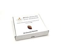 LE ROY RENÉ Epicerie Fine - Petits Calissons d’Aix emballés individuellement. Boite carrée sans emballage décoratif, format vrac - Saveur : (24 Chocolat Noisette : 143g)