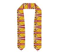 Le ruban de cape de remise de diplôme est léger et a un bon drapé, parfait pour offrir à vos amis et à votre famille. Drapeau espagnol