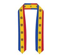 Le ruban de cape de remise de diplôme est léger et a un bon drapé, parfait pour offrir à vos amis et à votre famille. Drapeau de la Moldavie