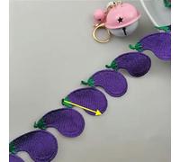 Le ruban de lissé, Applique de mariage en forme de fruit, bordure en dentelle brodée, 40 mm, 100% polyester, 1 yard, multicolore(06)