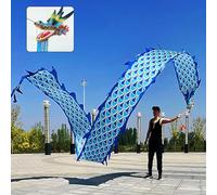 Le ruban du dragon, Dragon Dance Poi Fitness Ruban Multicolore 6-10M(Blue,10M)