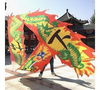 Le ruban du dragon, Dragon Dance Poi Streamer Rubans Multicolore 8-10M(Red,10M)