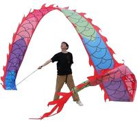Le ruban du dragon, Rubans de danse du Dragon multicolores, 6 à 10 m, for spectacle talents, Fitness, parc, plage, Sports(1style,6m/19.6ft)