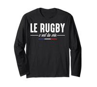 Le Rugby C'est la Vie Joueurs de Rugby Enfant Drôle Manche Longue