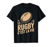 Le Rugby C'est La Vie Supporter Passion Sport Terrain Match T-Shirt
