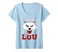 Le rugby dans le sang en avant LOU de Lyon ! T-Shirt avec Col en V