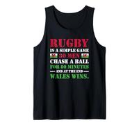 Le Rugby est Un Jeu Simple au Pays de Galles Débardeur