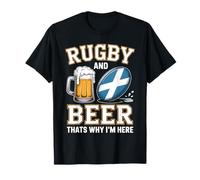 Le Rugby et la bière, C'est Pourquoi Je suis Ici Fans de T-Shirt