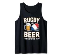 Le Rugby et la bière, C'est Pourquoi Je suis Ici Les Fans de Débardeur