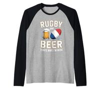 Le Rugby et la bière, C'est Pourquoi Je suis Ici Les Fans de Manche Raglan