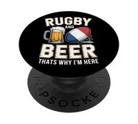 Le Rugby et la bière, C'est Pourquoi Je suis Ici Les Fans de PopSockets PopGrip Adhésif