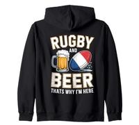 Le Rugby et la bière, C'est Pourquoi Je suis Ici Les Fans de Sweat à Capuche