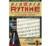 Jean-Michel Tostivint Le Rythme Vol. 1 avec CD | Recueil de Chansons et de partitions Livre Théorie Musicale Rythme | Méthode Débutant Intermédiaire Élèves | Exercices Pratique Éducation Musicale