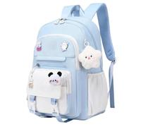 Le Sac À Dos Scolaire pour Filles Cartable mignon imperméable de grande | Sac À Dos De Enfant Pour étudiant salle de classe université pique-nique en voiture camping randonnée