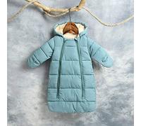 Le Sac De Couchage Pour Bébé D'automne Et D'hiver épouse Le Sac De Couchage En Coton épais (bleu,100cm)