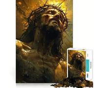 Le Sacrifice de Jésus Puzzle de 1000 pièces pour Adolescents Renforce la mémoire Paisible et Amusant Bords de qualité (38x52cm)