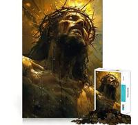 Le Sacrifice de Jésus Puzzle de 1000 pièces pour Adultes Stimule la mémoire, soulage l'anxiété, Bords précis, Surprise de Noël (50x75cm)