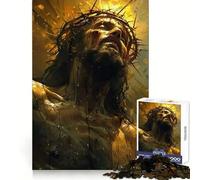 Le Sacrifice de Jésus Puzzle de 1000 pièces pour Adultes Stimule la mémoire, soulage l'anxiété, Bords précis, Surprise de Noël (50x75cm)