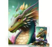 Le Sagaeth du Dragon pour Adultes Puzzle de 1000 pièces Jeu de logique Pure Moments de Paix Découpe Nette Cadeau touchant 50x75cm