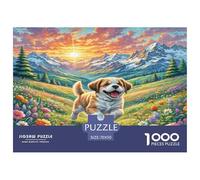 Le Saint Bernard Jigsaw Puzzle 1000 Pièces Adapter Les Adultes Ou Les Familles Ensemble Jeu De Puzzle Cadeaux pour Adultes 100% Carton Recyclé Puzzle Décoratif 70x50cm/1000pcs