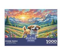 Le Saint Bernard Jigsaw Puzzles 1000 Pièce Adapter Les Adultes Ou Les Familles Ensemble Jeu De Puzzle Cadeaux pour Adultes 100% Carton Recyclé Décoration De Maison 38x26cm/1000pcs