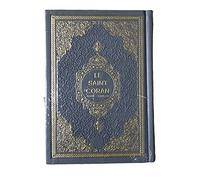 Le Saint Coran bilingue page en arabe avec traduction de ses sens en français. Saint coran en gris anthracite. QR code sur chaque page afin d'écouter la sourate. Cadeau pour tout musulman