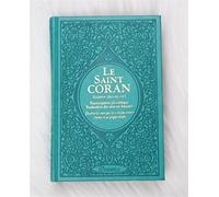 Le Saint Coran Rainbow (Arc-en-ciel) - Français/arabe avec transcription phonétique - Le Saint Coran Rainbow (Arc-en-ciel) - Edition de luxe - Couverture Cuir Vert-bleu dorée