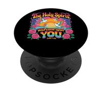 Le Saint-Esprit viendra sur toi Luc 1:35 PopSockets PopGrip Adhésif